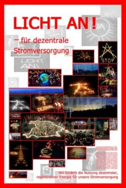 Collage der Aktion "Licht an für dezentrale Stromversorgung"